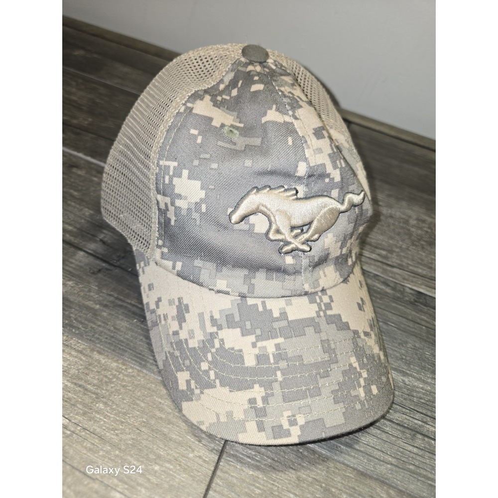 Hat Cap Ford Mustang Pony Digital Camo Mesh CFS